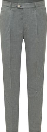 Brunello Cucinelli Grey Tailored Flat Front Pants