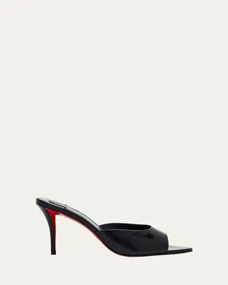 Christian Louboutin 80mm Miss Z Patent Mule Sandals