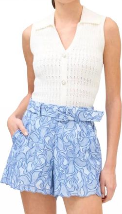 Allison Bodhi Knit Tank Top In White