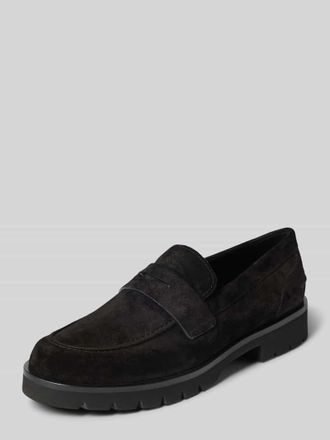 H&ouml;gl Loafers aus Velours mit profilierter Sohle in Black, Gr&ouml;&szlig;e 38,5