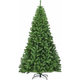 Costway Costway 225 Cm &Aacute;rbol De Navidad Artificial Verde, &Aacute;rbol De Navidad Con Agujas De Pvc 1346 Puntas, Soporte De Metal Decoraci&oacute;n Para Navidad Hogar Ofici