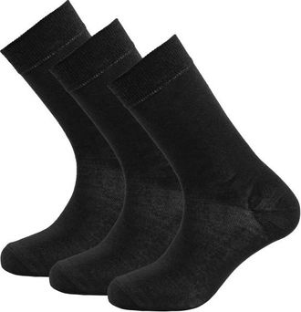 Devold Daily Merino Light Sock 3-Pack Multifunktionssocken - Unisex | schwarz