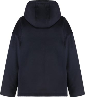 Max Mara Womens Wool Jacket Derris Blue Virgin