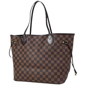 Louis Vuitton Pre-owned Tote Bags, female, Brown, Size: ONE SIZE Pre-owned Neverfull MM Tote Bag