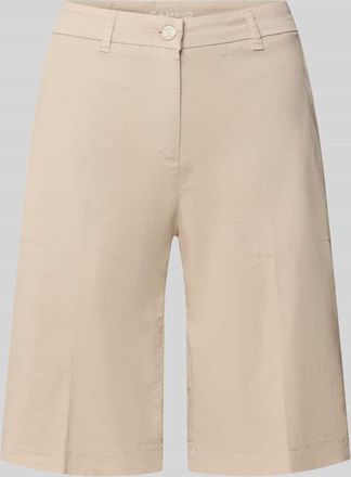 Cambio Cambio Regular Fit Bermudas aus Baumwoll-Mix Modell STELLA in Beige, Gr&ouml;&szlig;e 32