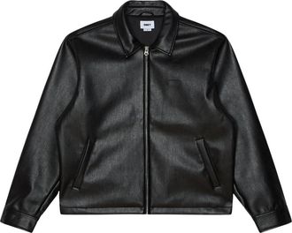 Obey Workman PU Jas - Heren - Leren en Su&egrave;de Jassen - Zwart - M - Leer - Jassen