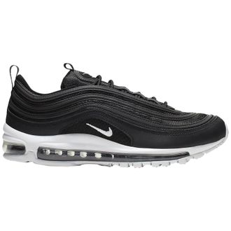 Nike Air Max 97 Textile Synthetic Mens Low Top Trainers - Black White - Size:UK 11.5
