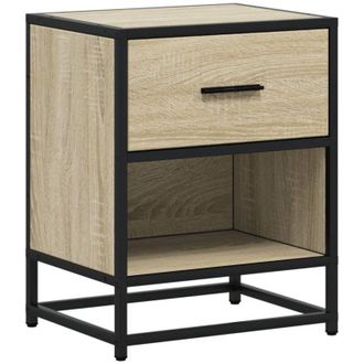 vidaXL Vidaxl - Mesita De Noche Madera De Ingenier&iacute;a Roble Sonoma 40x31x50 Cm