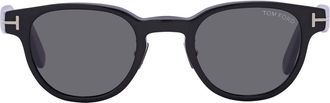Tom Ford Grey Oval Unisex Sunglasses FT0961-D 01A 47