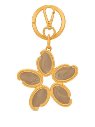 Oscar De La Renta Portachiavi con ciondolo a fiore - Oro