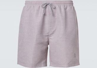 Brunello Cucinelli Logo swim trunks