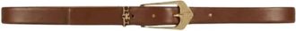 Elisabetta Franchi Gevlochten leren riem - Dames - Riemen - Bruin - S - Leer - Accessoires