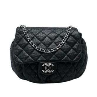 Chanel Pre-owned Chain Around Flap - Dames - Pre-owned - Zwart - Maat: ONE Size Leer