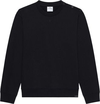 Courr&egrave;ges Crew Neck Black Sweatshirt