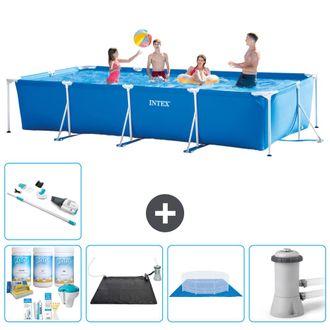 Intex Piscina Con Estructura Rectangular - 450x220x84 Cm - 7-piezas S20845