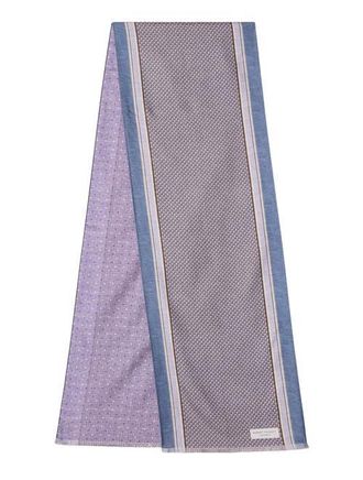 Robert Talbott Niven Houndstooth Scarf in Lavender at Nordstrom