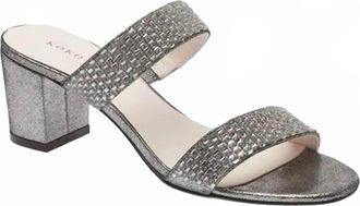 Koko + Palenki Womens Page Leather Sandal In Grey