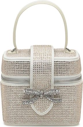 Self Portrait Satin Rhinestone Vanity Case