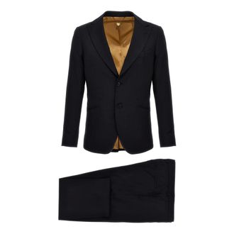 Maurizio Miri Heren, Pakken, Blauw, Maat: 2XL Wol