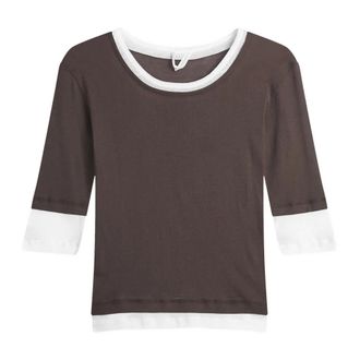 Gimaguas Long Sleeve Tops, female, Brown, Size: L Meredith Top