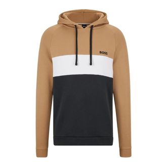 HUGO BOSS Hoodies & sweatvesten, Heren, Veelkleurig, S, Katoen, Contemporary Hoodie Beige