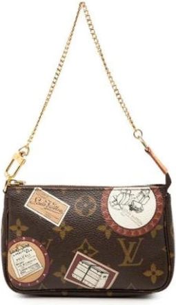 Louis Vuitton Pre-owned Mini Pochette - Dames - Vintage Mini Tas - Bruin - ONE Size - Vintage