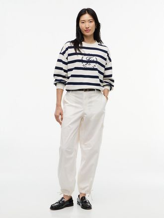 Tommy Hilfiger Womens Relaxed Cargo Jogger - Ivory Silk - XXL
