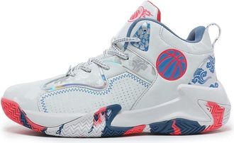 Generic Mens Plus Size Basketball Shoes Anti Slip Wear-Resistant Shock-Absorbing Outdoor Indoor Sports Training Boots Walking Shoes(Red,12.5 UK)