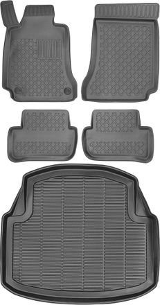 OEM Juego De Alfombrillas Para Coche Y Alfombrilla Para Maletero Para Mercedes Clase C Iii W204 Sed&aacute;n/limusina (2007-2014)