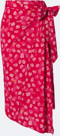 Isabel Marant Faniry floral silk-blend midi skirt