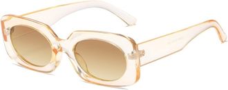 Generic Small Frame Mens Vacation Sunglasses Sports Outdoor Womens Driving Sun Glasses(Orange)