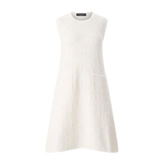Fabiana Filippi Knitted Dresses, female, White, Size: XS Mini Dress in Cotton Tape with Sequins