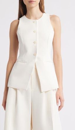 Good American Sculpted Suit Vest in Cloud White001 at Nordstrom Rack, Size Large