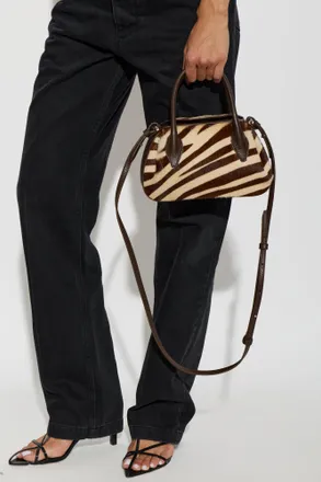 Yuzefi Oyster Mini Duffle Bag, Womens, Brown