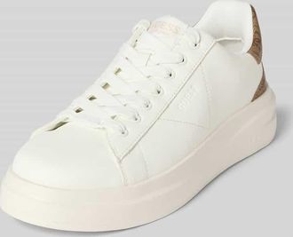 Guess Sneaker aus Leder-Mix Modell Elbina in Weiss, Gr&ouml;&szlig;e 36