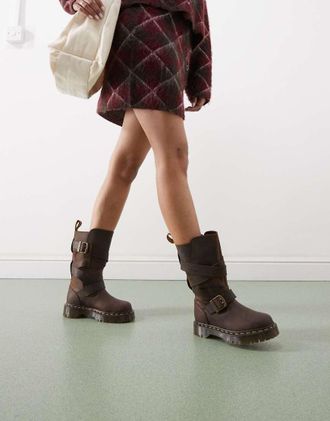 Dr. Martens Dr. Martens - Anistone - Stivali marrone scuro con fascette