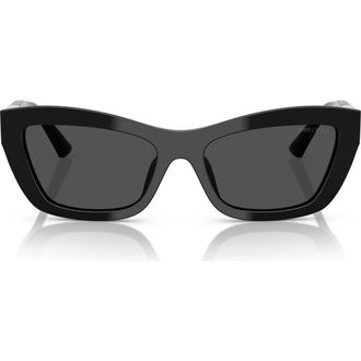 Jimmy Choo London 54mm Cat Eye Sunglasses in Black at Nordstrom