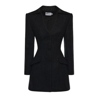 Self Portrait Blazers, female, Black, Size: S Blazer Tailored Midi Dress