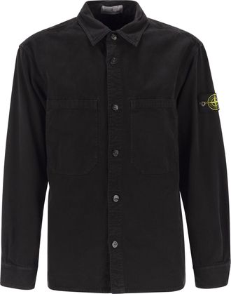 Stone Island Comfortable Overshirt With Chest Pockets