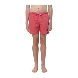 Blauer Nylon zwemshort met trekkoord - Heren - Badkleding - Rood - Maat: M Nylon