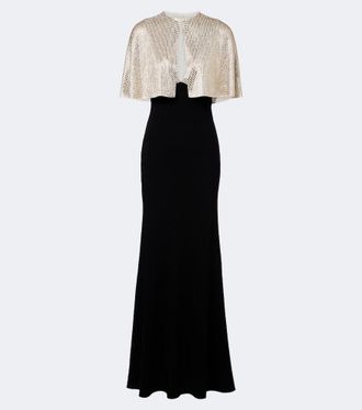 Roland Mouret Abito lungo a mantella