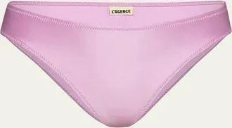 L'agence Nicole Solid Classic Bikini Bottoms