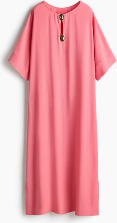 H&M Langes Kaftankleid - Pink