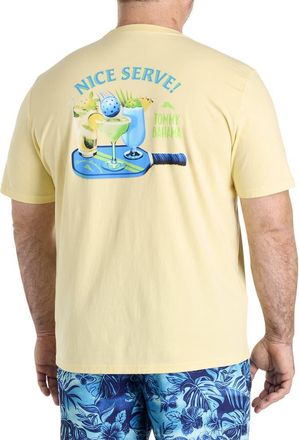 Tommy Bahama Big & Tall Nice Serve Pocket T-Shirt in Light at Nordstrom, Size 2X Big
