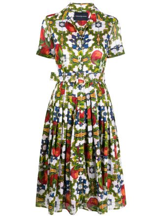 Samantha Sung Audrey Sicilian Ceramic-print dress - Multicolour