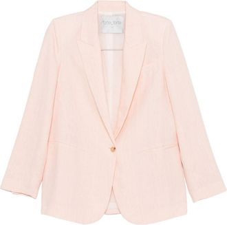 Forte_Forte Einreihige Jacke aus Leinen
