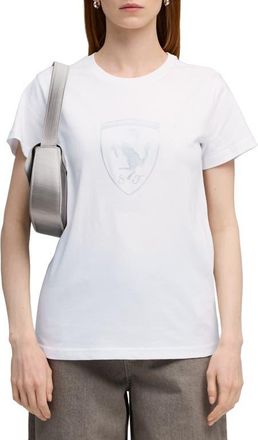 Puma x Ferrari Sportswear Cotton Graphic T-Shirt in Puma White at Nordstrom, Size X-Small