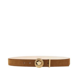 Versace Medusa Biggie nabuck leather belt Man 100