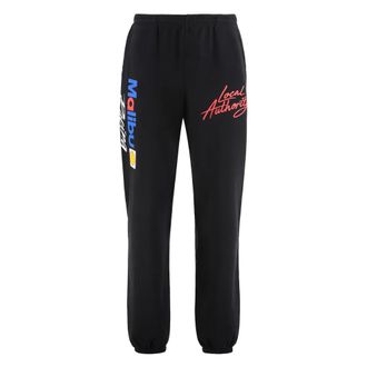Local Authority Broeken, Heren, Zwart, XL, Katoen, Cotton Track Pants