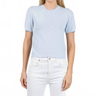 SIMKHAI Devon Knit Tee In Tidepool